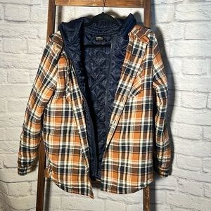 Men’s Buffalo Brand Plaid Jacket with Hood- Sz. Small